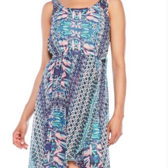 Nanette Lapore Floral Faux Wrap Flowy Dress 10 - Picture 4 of 10